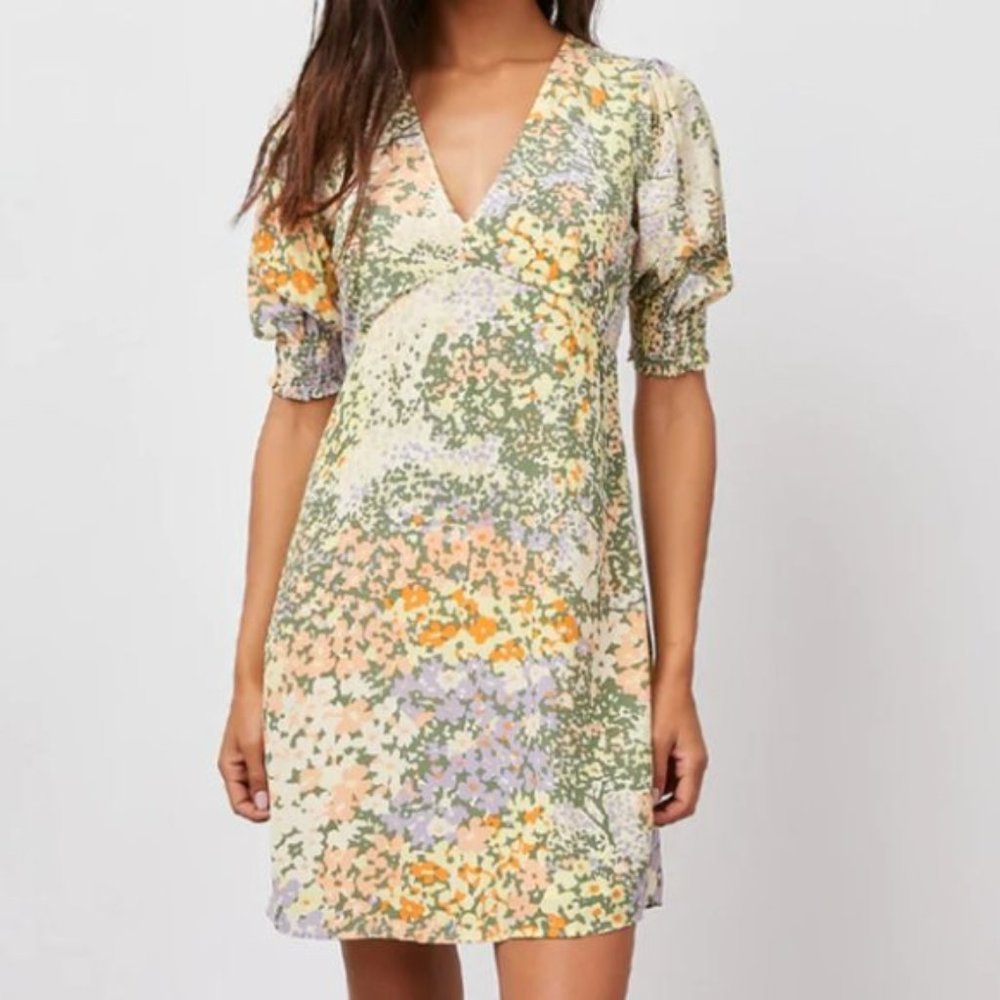 RAILS Roma Gardenia Floral Mini Dress Size XL